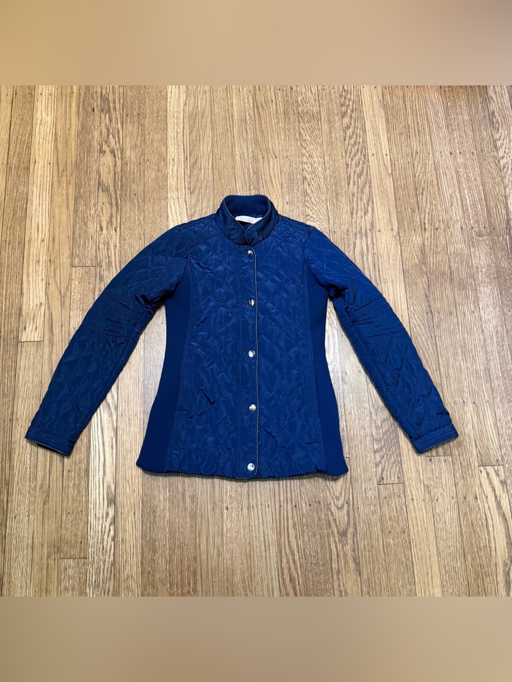 Sono Kids Girls' Quilted Navy Puffer Jacket size 10